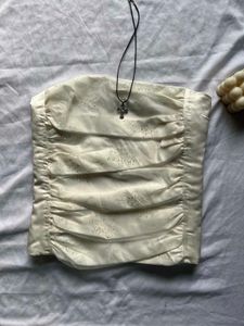 Elegant Cream Bandeau corset