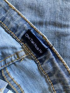 Light Wash Flared Jeans