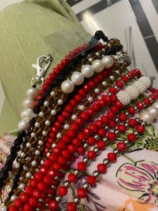 Crystal Beaded Sling With Phone Lanyard Patch