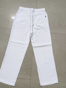 White Straight Leg Jeans