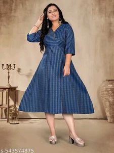Couple Matching Outfit - Blue Striped Set