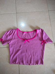 Savana Bow Pink Top 💕🦄🦩🌺🌸💗