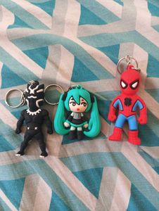 Character Keychains (Set of 3)