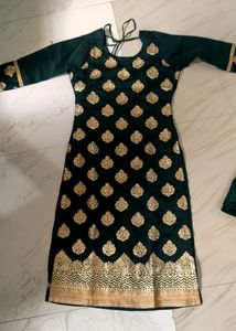 Zari Work Heavy Dupatta Suit Set