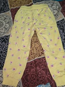 Floral Yellow Joggers