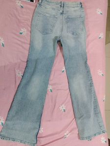 H&amp;M Flared Light Wash Jeans