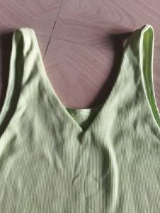 Lime Green Sleeveless Tank Top