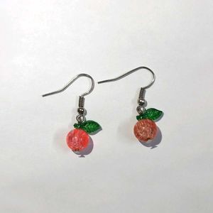 Handmade Orange Earrings