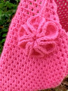 Pink Crochet Handbag