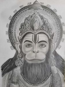 Hanuman ji sketch ✨️♥️🙏🏻