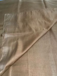 Golden cotton sari
