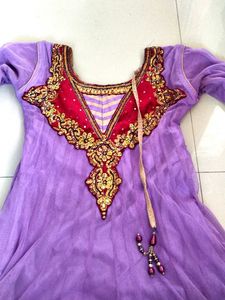 Ethnic Gown Purple Colour 💜