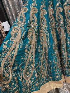 Elegant Teal Ethnic Gown