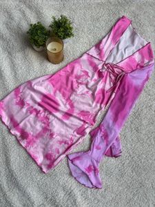 Pink Tie-Dye Dress
