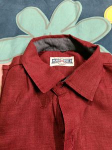 Maroon Casual Shirt