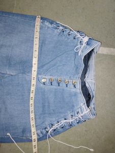 Blue Denim Jeans High Waist
