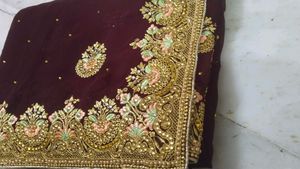 Kundan Work Saree .. Pretty Sare