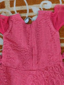 Rose pink grown up girl dress