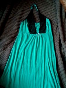 Green Halter Dress