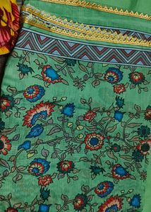 Green Embroidered Kurta Set