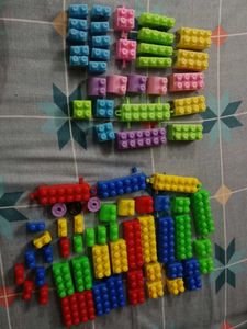 2 Sets Of Building Blocks Kids