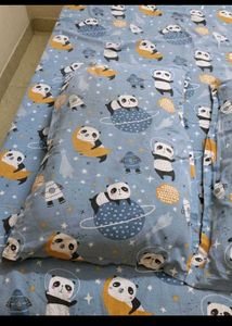 Kids Bedsheet With 2 Pillow Covers