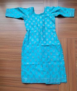 Full Suit &amp;Teal Dupatta Chiffon with Silver Detail