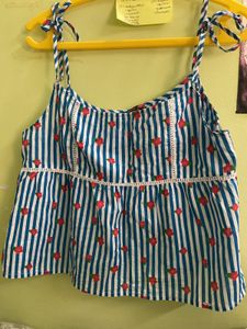 Striped Floral Tank Top