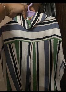 Striped Button-Up top