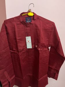 Allen Solly Burgundy Shirt Pack Of 5