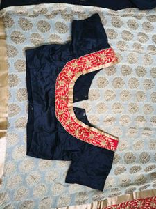 Designer Saree Blouse Combo