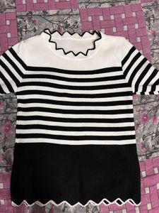 Striped Knit Top