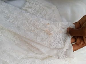 White Embroidered Palazzo Pants