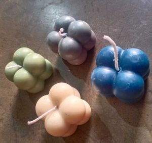 Funky Bubble Candles - Set of Four