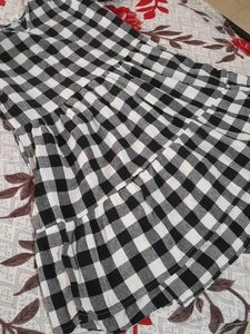 Black And White Checked Dress