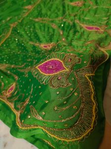 Aari Tari Work Vintage Saree Available Only Onepis