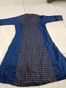 Stylish Blue Printed Kurta (XxL)