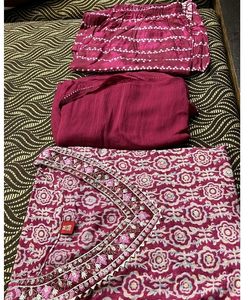 Red Kurta Set New