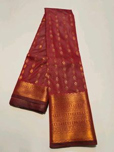 Elegant Maroon Saree