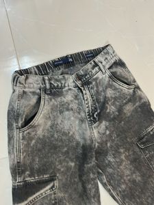 Acid Wash Cargo Pants
