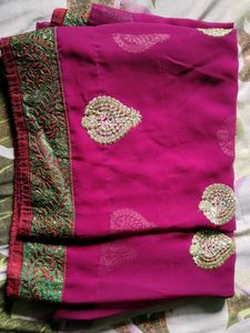 Elegant Pink Saree