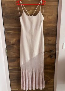 Zara Pleated Mermaid Knit Dress