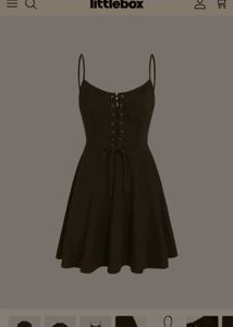 Hooded Lace-Up Mini Dress