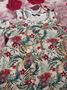 Floral Cold Shoulder Top