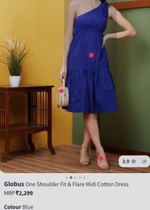 One Shoulder Midi Dress