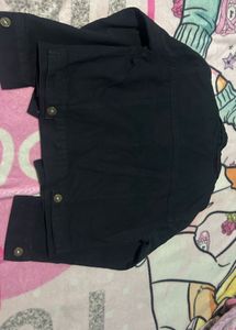 Cute Black Denim Jacket