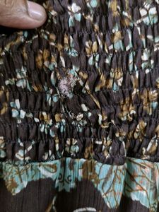 Brown strap dress