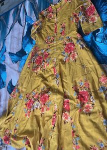 Floral Mustard Dress
