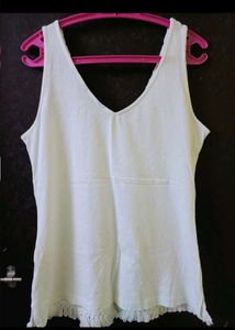 Dorothy Perkins White Crochet top