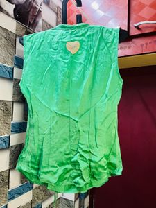 Green Ruffled Top